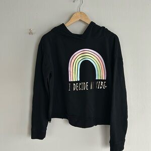 Girls Crop Style Hoodie